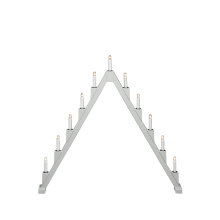 Adventsljusstake 11-armad Hopfällbar Grå Konstsmide